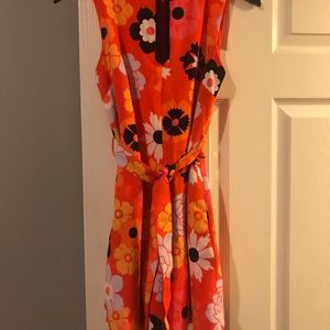 Floral Dress with belt/without belt